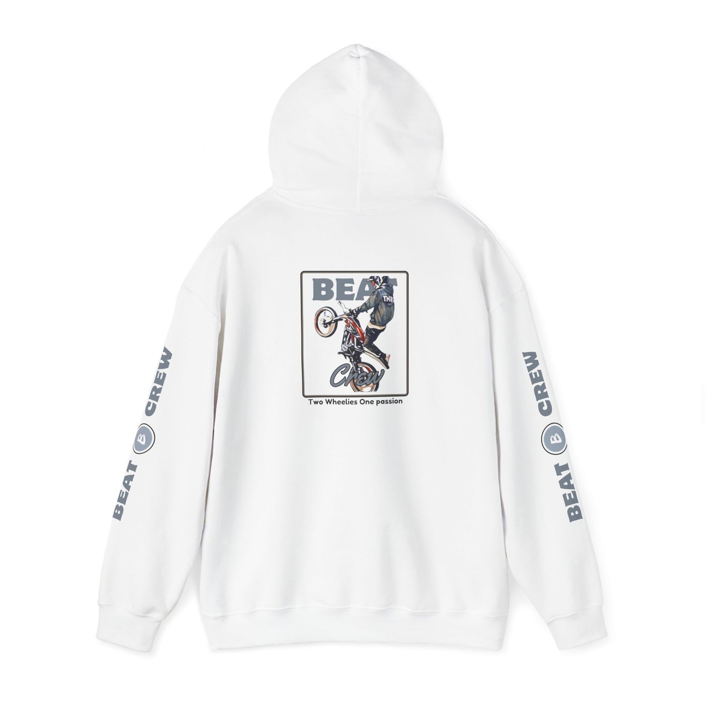 Beat Crew Two Wheel One Passion Graphic Hoodie - Blue Edition