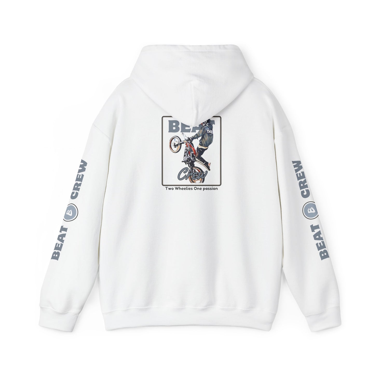 Beat Crew Two Wheel One Passion Graphic Hoodie - Blue Edition